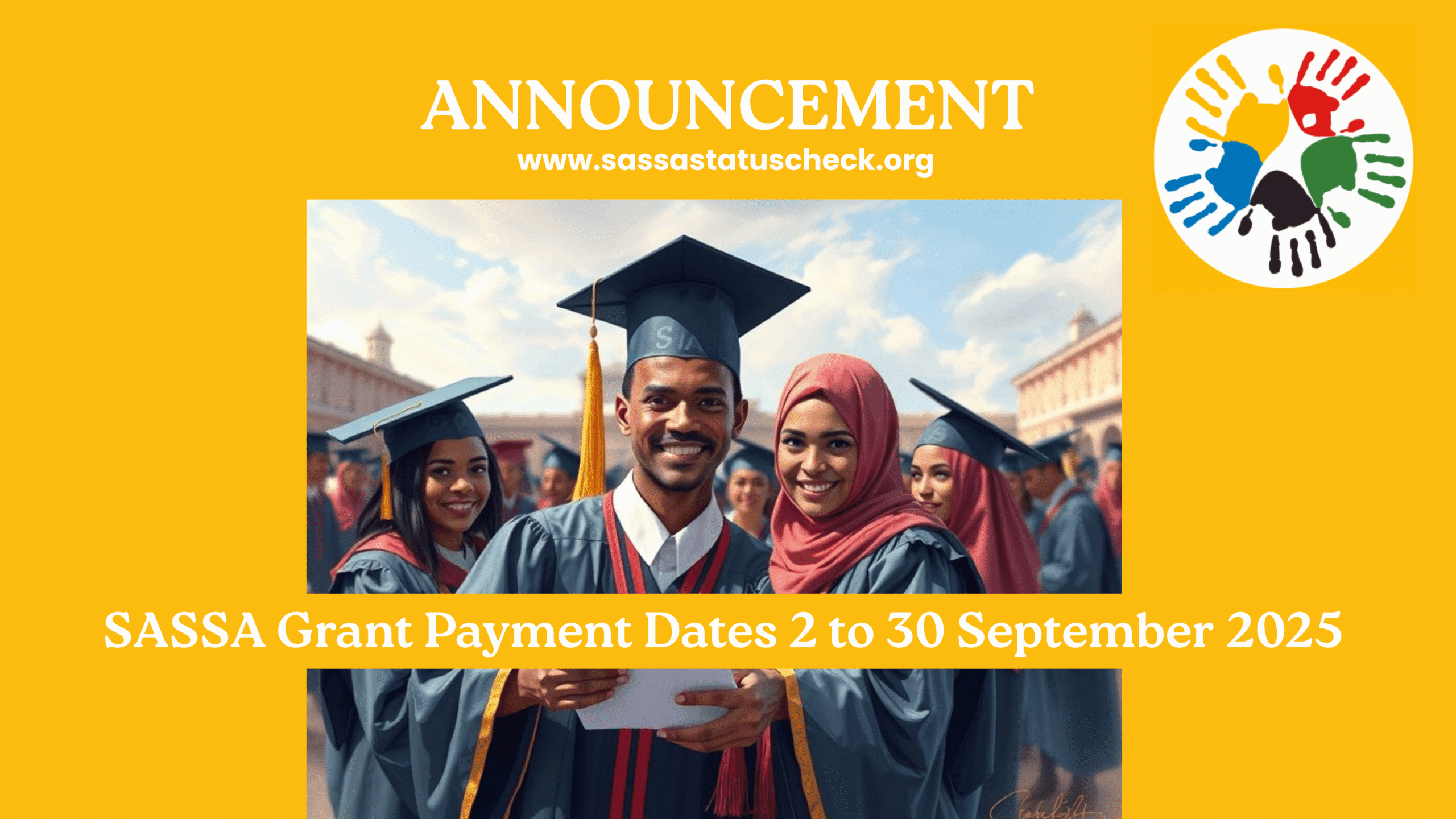 SASSA Grant Payment Dates 2 to 30 September 2025