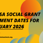 Saasa Social grant payment dates for January 2026